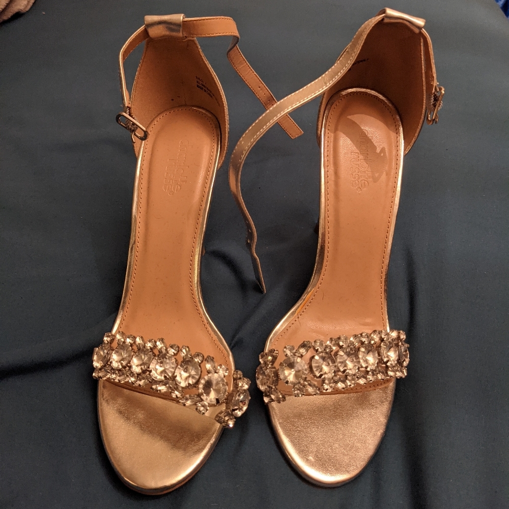 Silver Rhinestone Heel - Picture 2 of 3